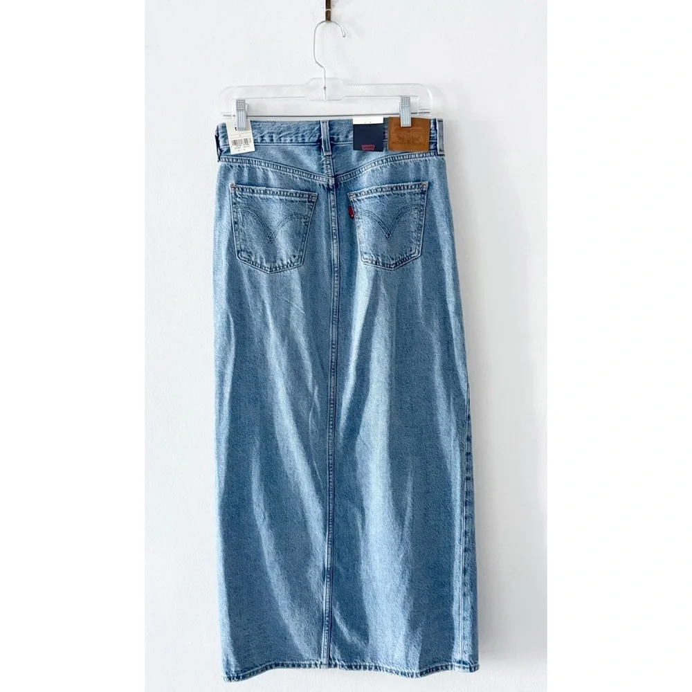 NEW Levi's Denim Ankle Column Skirt Size 26 - Picture 7 of 8